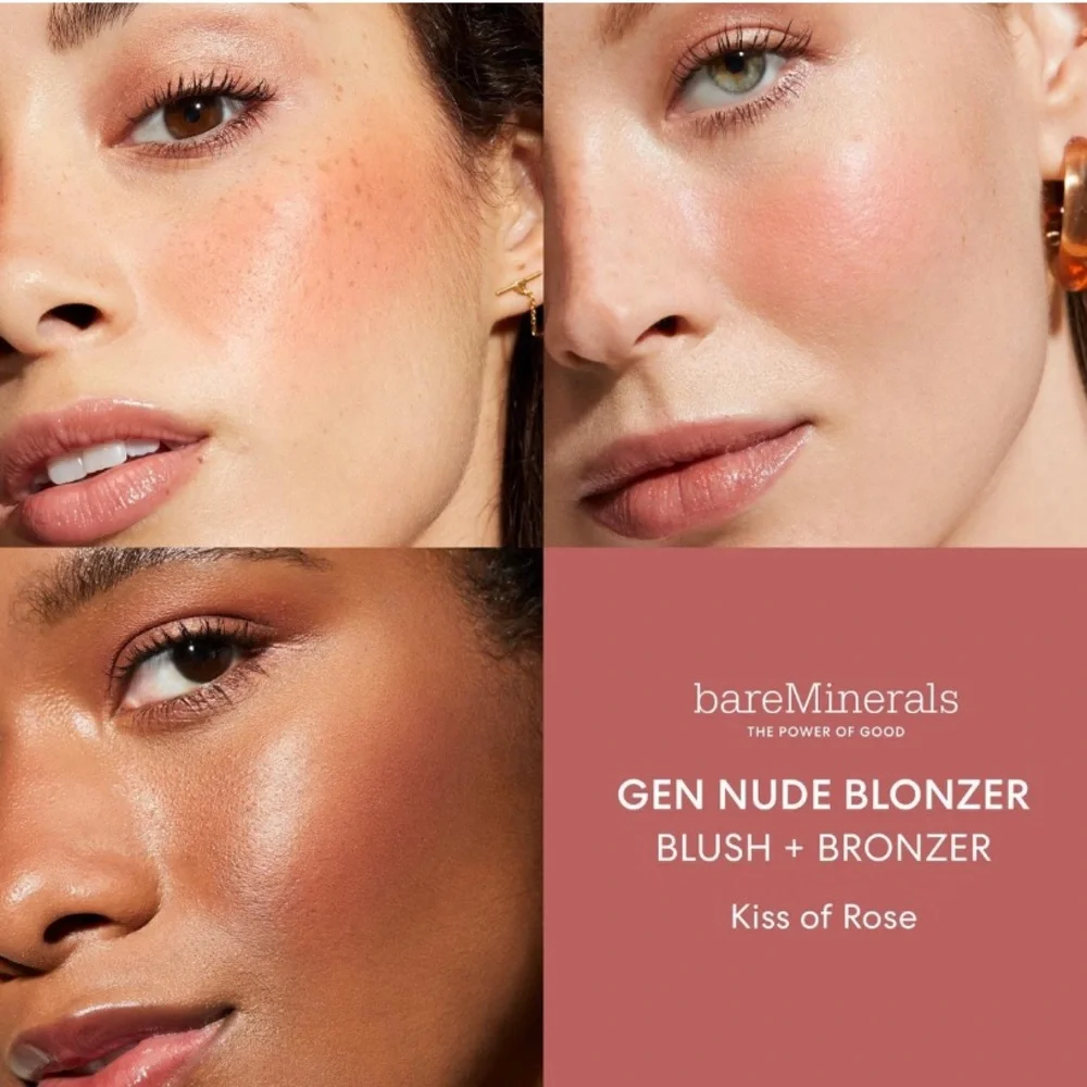 BareMinerals GEN NUDE BLONZER Blush + Bronzer “Kiss of Rose”